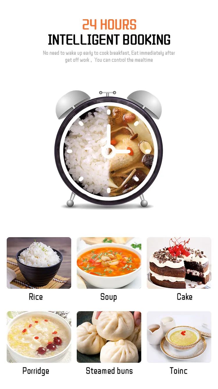 Panela de arroz elétrica inteligente de luxo, requintada, antiaderente, com baixa concentração de açúcar, 5L, para atacado