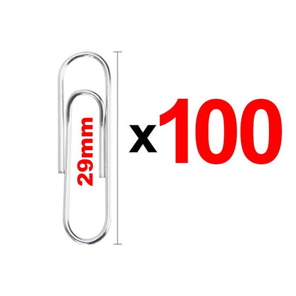 Silver Paper Clips Office Supplies Paperclips Large File Bookmark Stainless Steel Paper Clip Organizer School Office Stationery