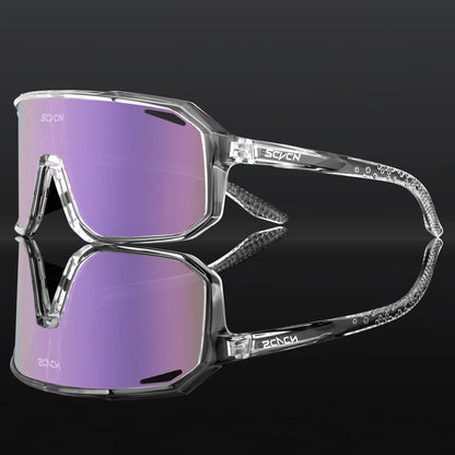 SCVCN Cycling Glasses Bike Mountain Bicycle Hiking Camping Golf UV400 Sunglasses Sport Protection Glasses for Men Women Baseball