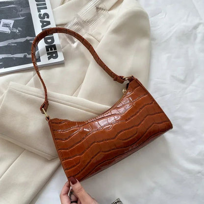 Fashion Exquisite Shopping Bag Retro Casual Women Totes Shoulder Bags Female Leather Solid Color Chain Handbag for Women 2024