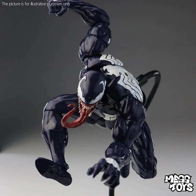 100% Original HOT Mess Toys Venom Lethal Protector Eddie Brock Black Spider-Man Action Figure Collectible Model Statue Toy Gift