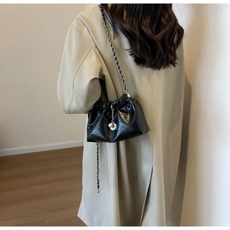 Y2K Millennium Bag Women 2025 New High Sense Shoulder Bags Summer Chain Bag Fashion Bucket Bag Messenger Bags Purses Handbags