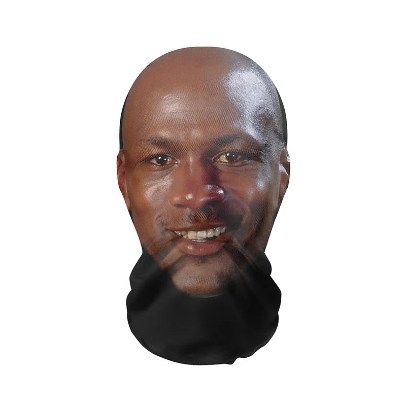 Summer 3D Printed Kanye Mask Stretch Mesh Full Face Mask Men and Women Role Play Headdress Hip Hop Fashion Balaclava Headdress