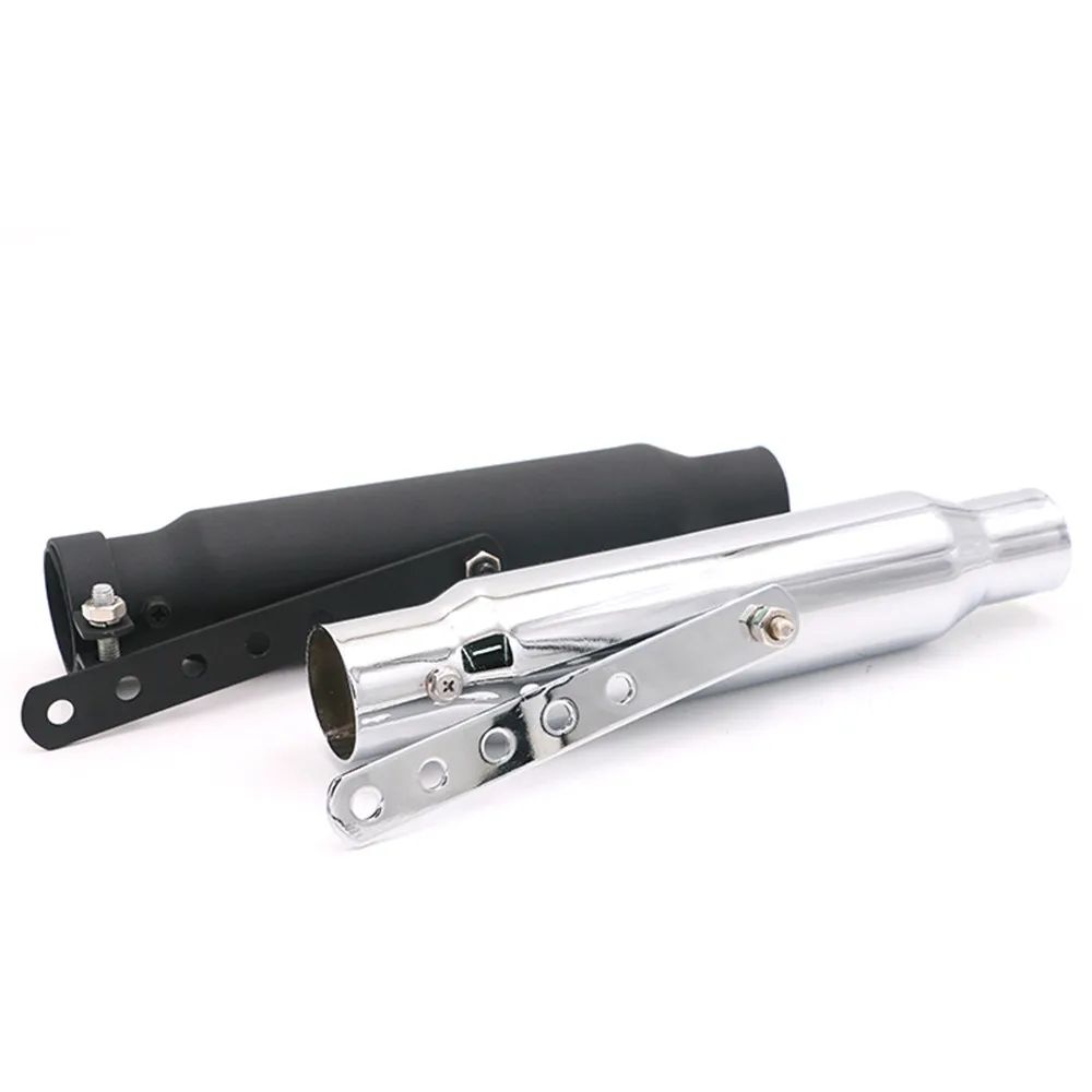 38/40/43/45mm Universal Retro Motorcycle Muffler Exhaust Pipe Rear Pipe Tube For Harley Exhuast XV950 M800 1200 XL883 Racing