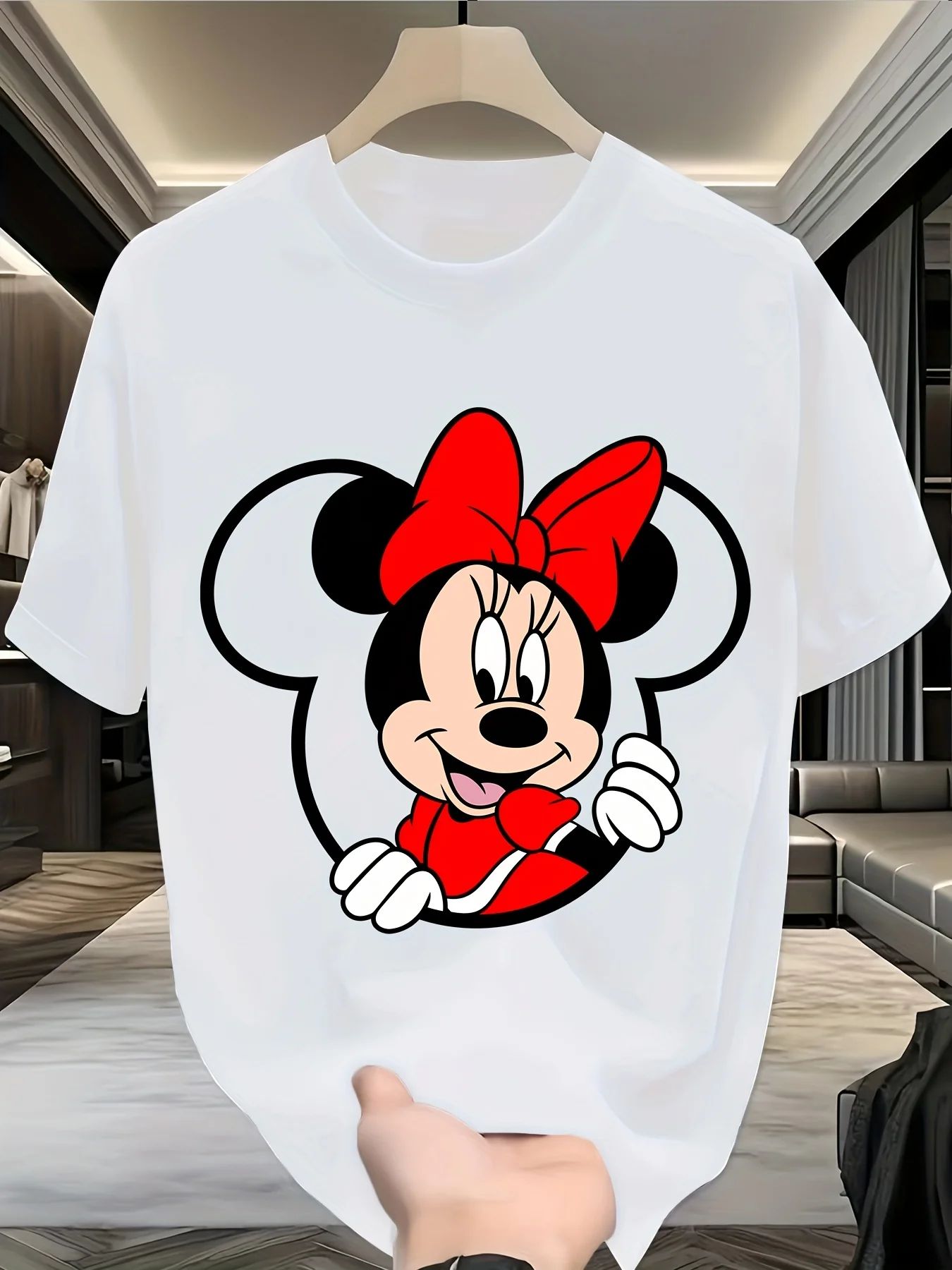 Couple Cartoon Mickey Mouse Cotton T-Shirt Boys Girls Family Clothing Casual Men Women Short Sleeve Y2k Couples T-shirt Tops