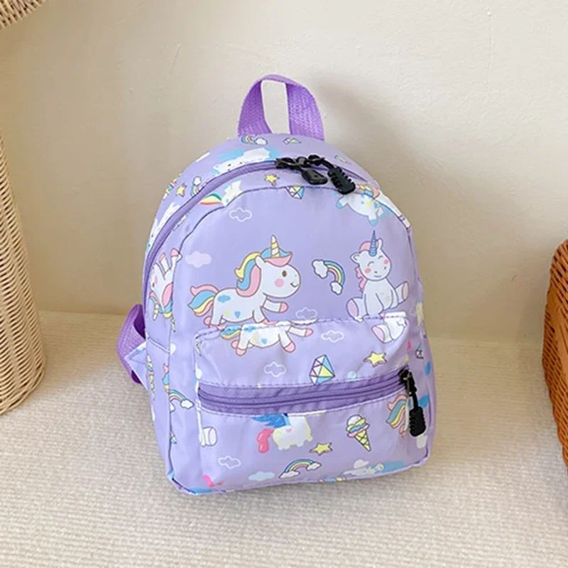 Mochila Infantil Desenho Animado Dinossauro Unicórnio Padrão Bebê Fofo Jardim de Infância Escolar À Prova D'Água Bolsas Infantis Meninos Meninas Mochilas