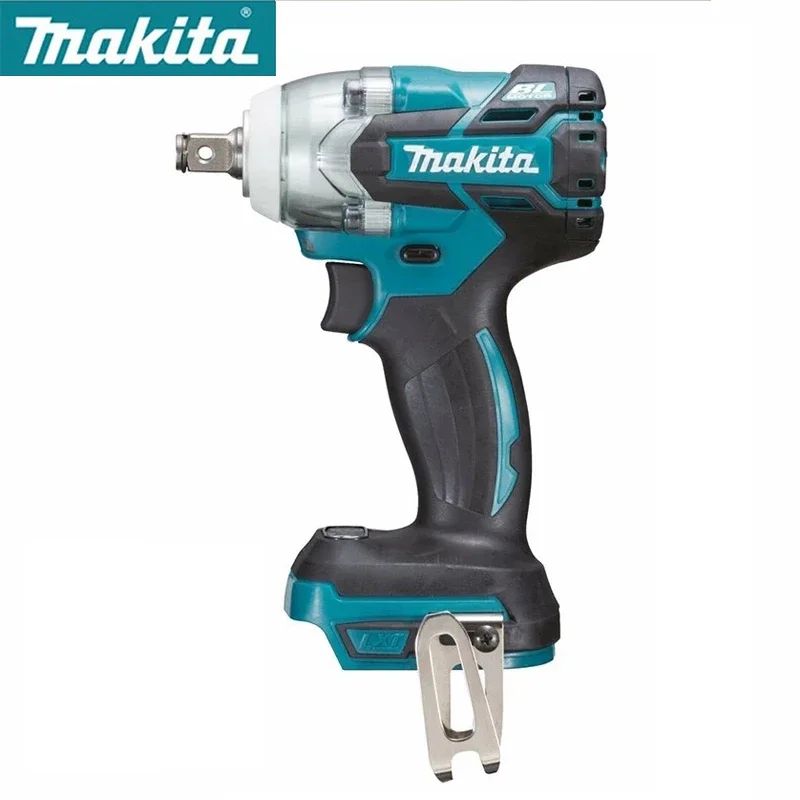 MAKITA DTW285 Chave de Impacto Sem Fio 18V: Motor sem escova, alto torque de 280N.m, soquete de 1/2", chave elétrica recarregável