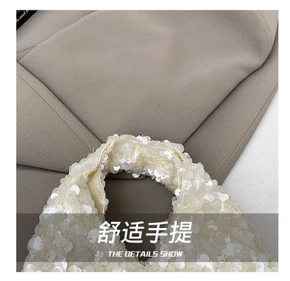 Exquisite Shining Sequins Square Women's Shoulder Bag Popularity Stylish Design Handbags High Quality Solid Sweet Crossbody Bags