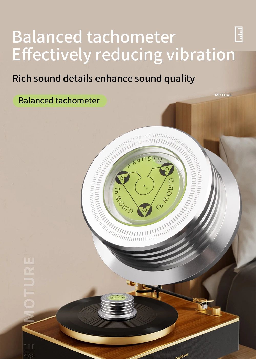 YYAUDIO 50Hz Liga LP Vinil Toca-Discos Estabilizador Nível Braçadeira de Peso de Alumínio de Alta Qualidade para Toca-Discos