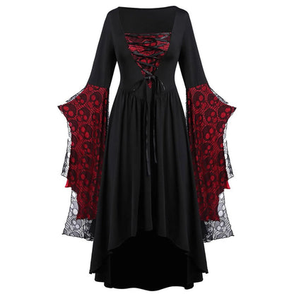 2024 Halloween Roleplay Women's Skeleton Strap Dress Colorful Cross-Border Fashionable Costume Skirt AE Stock Origin China