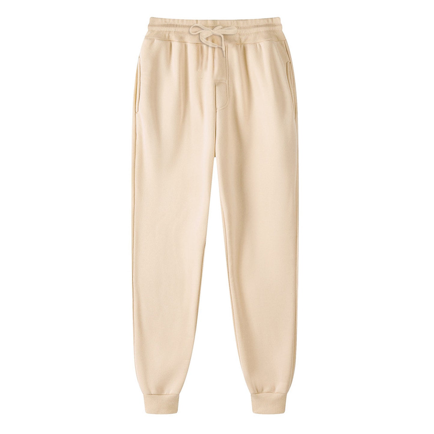 Women Sports Pants Oversize High Elastic Baggy Joggers Sweatpants Casual White Loose Fit Cotton Trousers Winter Fleece Pants