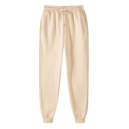 Women Sports Pants Oversize High Elastic Baggy Joggers Sweatpants Casual White Loose Fit Cotton Trousers Winter Fleece Pants