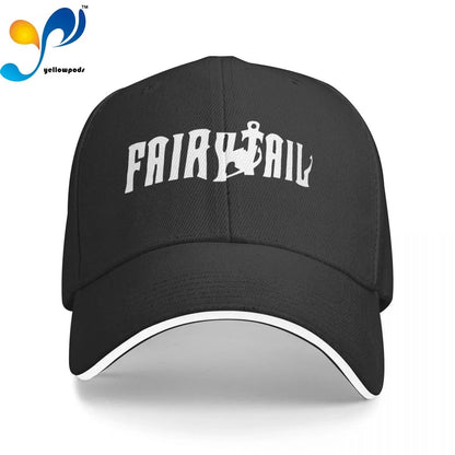 Boné Masculino Anime Fairy Tail Bonés de Moda Chapéus com Logotipo Asquette Homem Boné Pai para Homens Boné Trucker
