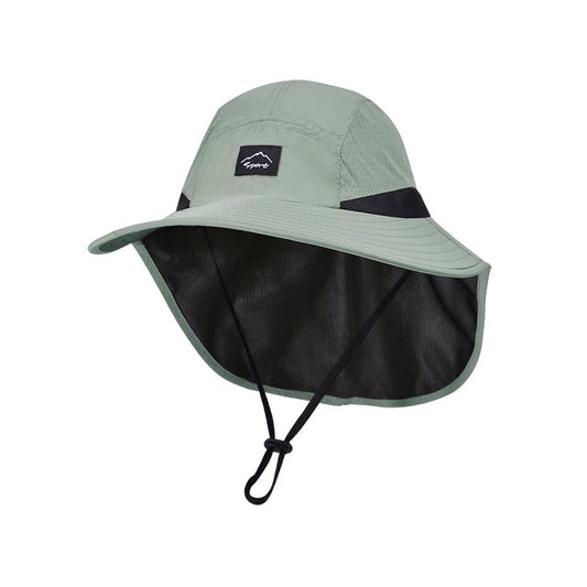 Summer MEN Shawl Fisherman Hat Quick Drying Breathable Sunshade Hat Outdoor Sun Protection Fishing Hat