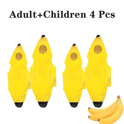 Child/Adult Banana Cosplay Halloween Christmas  Costumes Performance Costume Fruit Banana Costume Performance  Costume