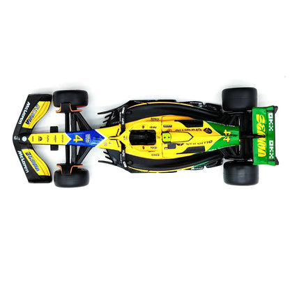 Bburago 1:43 2024 F1 Mclaren MCL38 Grande Prêmio de Mônaco Carro de Liga Miniatura Modelo Diecast #4 Lando Norris #81 Oscar Piastri Brinquedo
