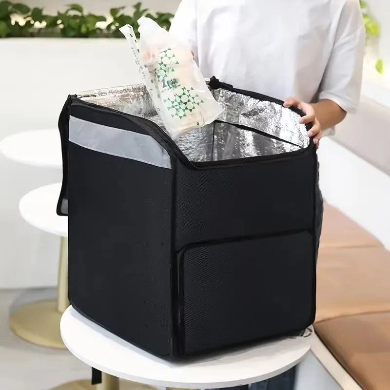 Large Capacity Thermal Bag Waterproof Insulated Picnic Lunch Container Outdoor Travel Camping Delivery Backpack Food Storage Bag