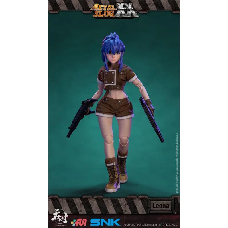 100% Original TUNSHI STUDIO Leona Heidern BRAND METAL SLUG Metal Slug XX 1/12 Anime Action Figures Modelo Brinquedos