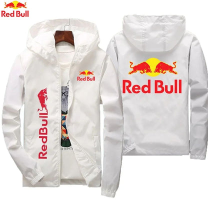 Red Bull's New Fashionable Sports Jacket with Comfortable Bicycle Fabric and Fashionable Zipper Outdoor Cycling Combination