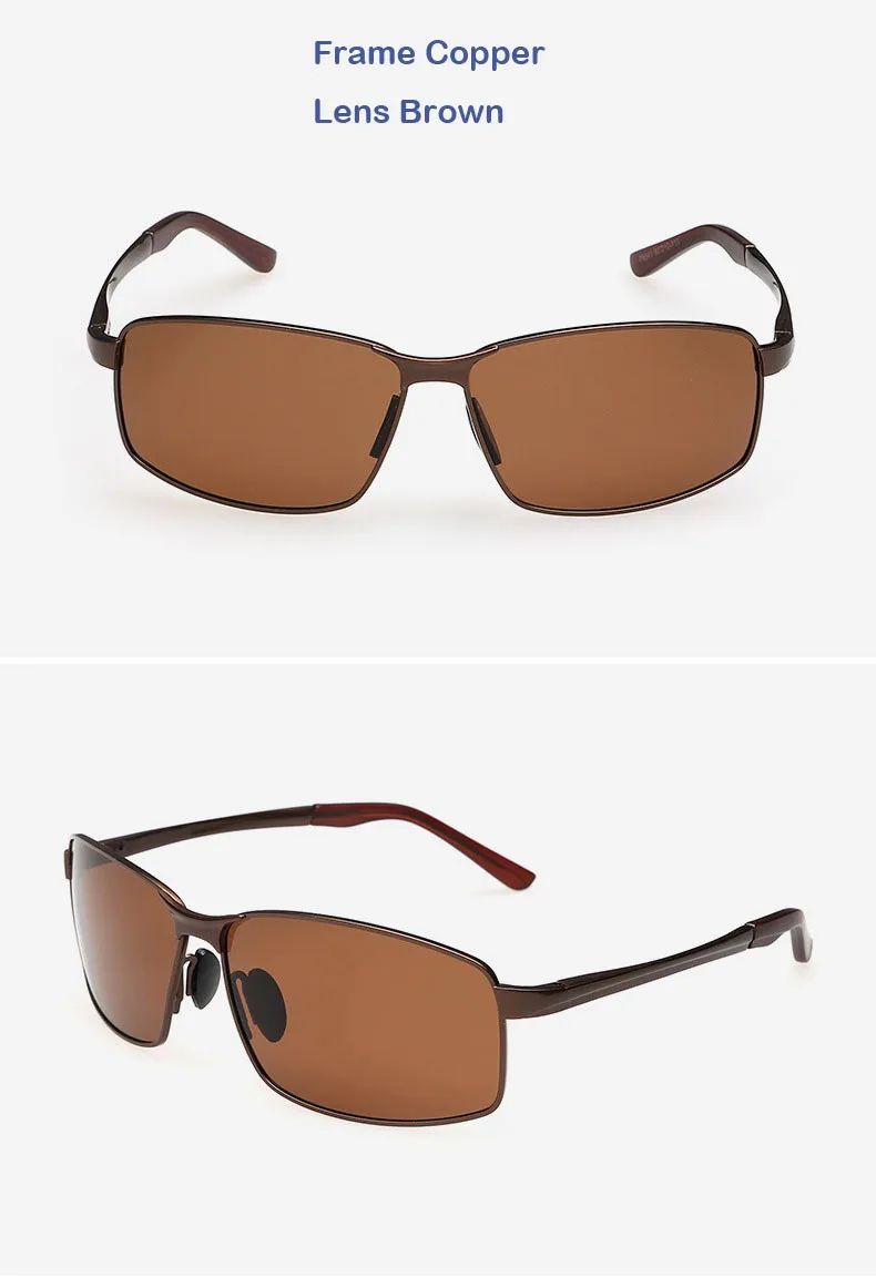 AORON Alloy Men Polarized Sunglasses Women Male Luxury UV400 Goggles Brand Design Metal Frame Glasses Driving