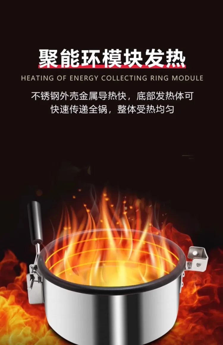 220V Máquina de Pipoca Elétrica Automática Comercial Hot Corn Popper Nova Pipoca Maker DS