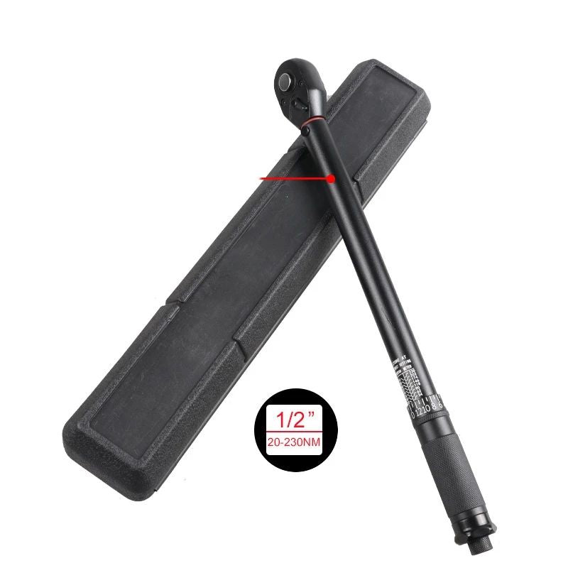 Chave de Torque 72T 1/2'' 3/8'' 1/4'' com Quadrado de Encaixe, Chave de Torque Predefinida para Bicicleta, Catraca Bidirecional, Ferramentas Manuais Automotivas para Carros e Bicicletas
