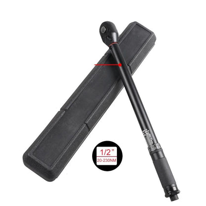 Chave de Torque 72T 1/2'' 3/8'' 1/4'' com Quadrado de Encaixe, Chave de Torque Predefinida para Bicicleta, Catraca Bidirecional, Ferramentas Manuais Automotivas para Carros e Bicicletas