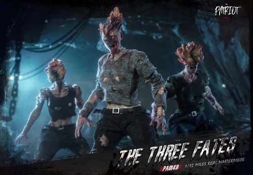 Em Estoque Patriota The Last of Us Clicker Três Destino Zumbi 1/12 Manto de Pano Boneco de Ação Brinquedo de Presente Série Coleção