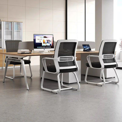 Ergonomic Office Chair Mesh Back Lumbar Support Adjustable Height Reclining Swivel Rolling Caster Home Office Study Meeting Room