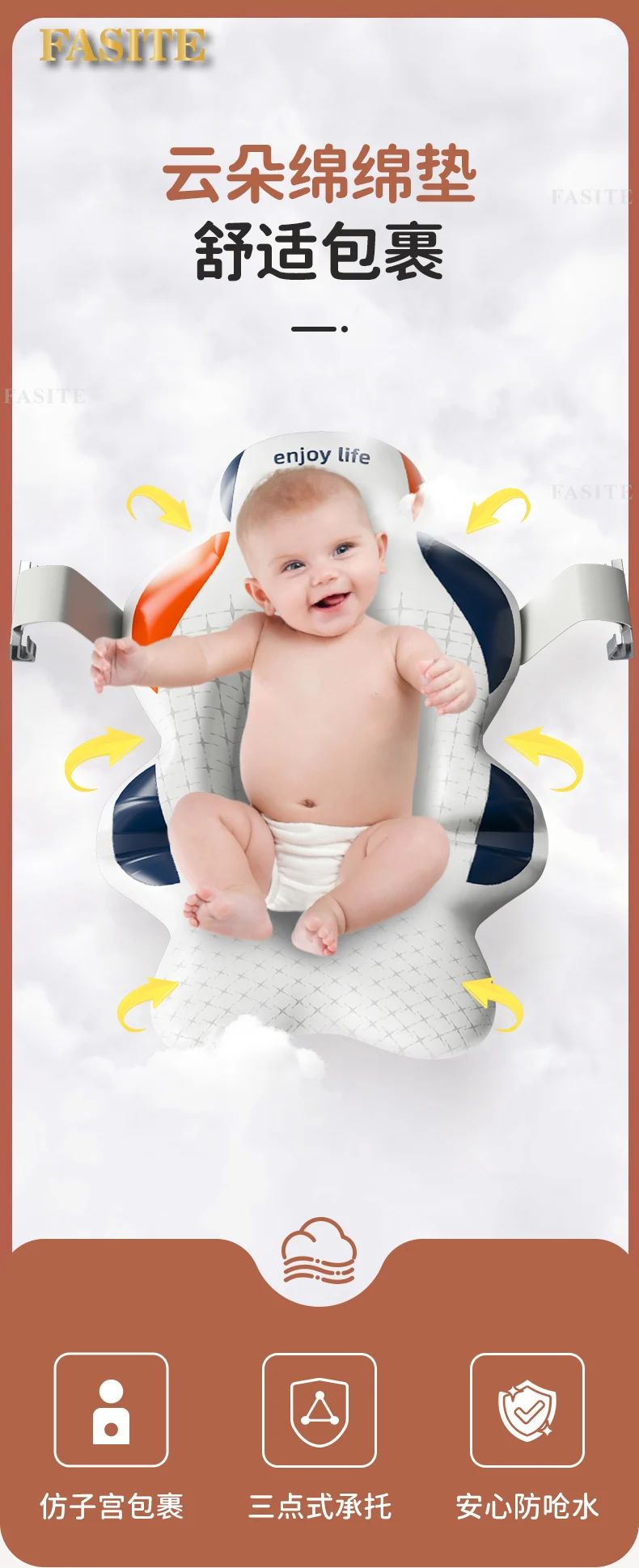 Baby bath baby lying bath folding large bath bucket home children shampoo supplies.