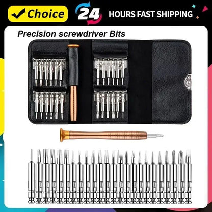 Mini Jogo de Chaves de Precisão 25 em 1 Kit de Ferramentas de Reparo para Abertura de Chave de Fenda Eletrônica Torx para iPhone Câmera Relógio Tablet PC