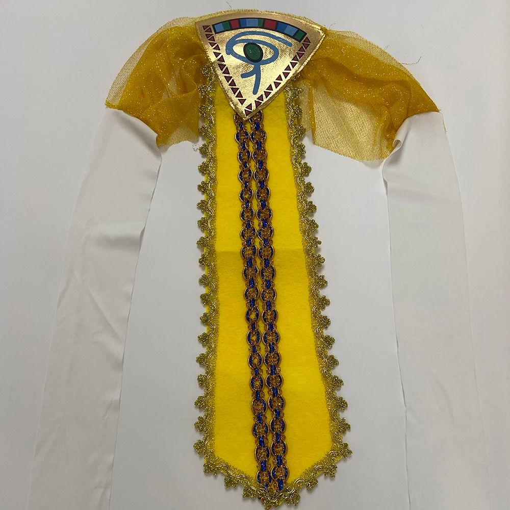 Egypt Nile Pharaoh Cleopatra Costume for Women Men Boys Girls Family Halloween New Year Party Fancy Dress