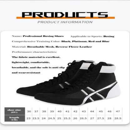 Weightlifting shoes boxing shoes breathable wear-resistant non-slip wrestling shoes fighting sports shoes gym training shoes