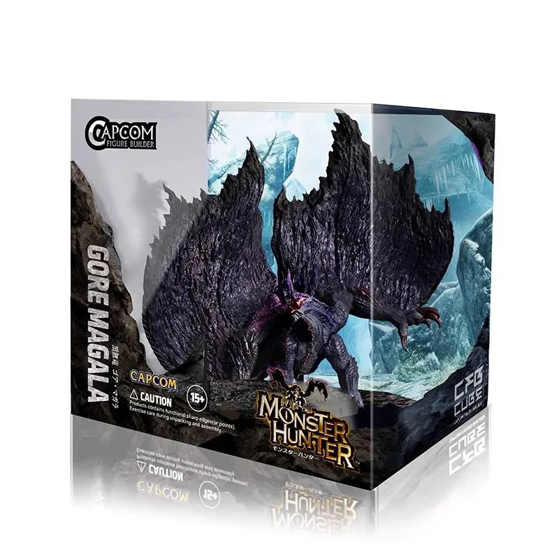 Monster Hunter CUBO Zinogre Amatsu Crimson Glow Valstrax Gore Magala MAGNAMALO Mizutsune Figura de Dragão Brinquedos