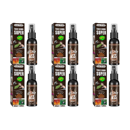 6 unidades-1 unid. 30ml Adereços de Halloween Spray Líquido de Peido Não Tóxico Bomba de Cheiro Fedorento Brinquedo de Pegadinha de Gás Malcheiroso Artigos de Festa de Brincadeira