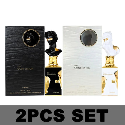 100ml Perfume Árabe Original Lattafa His Confession Eau de Parfum Spray Masculino La