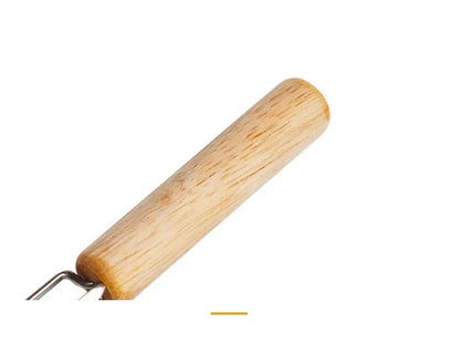 2/4/8Pcs Stainless Steel Corn Holders with Wooden Handle Corn on The Cob Skewers Fruit Anti-scald Forks Outdoor Cooking BBQ Tool