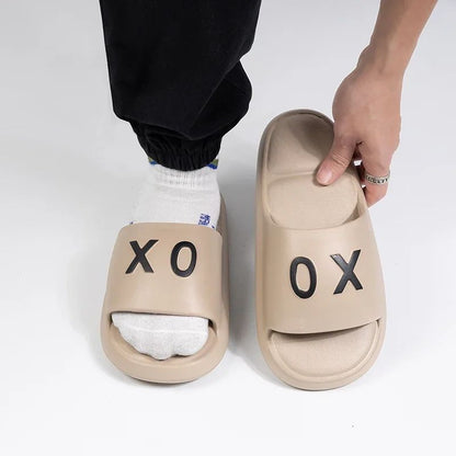 New Men slippers Non-Slip Slide Sandals Thick Soft Platform House Shoes Men Indoor Outdoor Shower Bathroom Slipper Casual Shoes