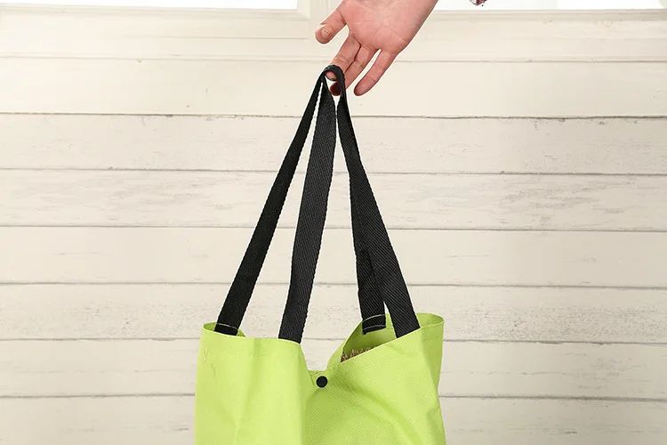 Foldable Square Oxford Cloth Shopping Cart Bag with Wheels Vegetable Buying Car Trolley Bag Durable Market Research Bag