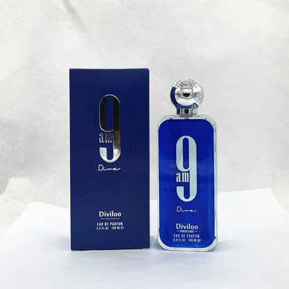 100ml/ 3.4oz 9pm 9am Perfume Masculino Frasco Leve Perfume Feminino Unissex Parfum Longa Duração Encantador Presente