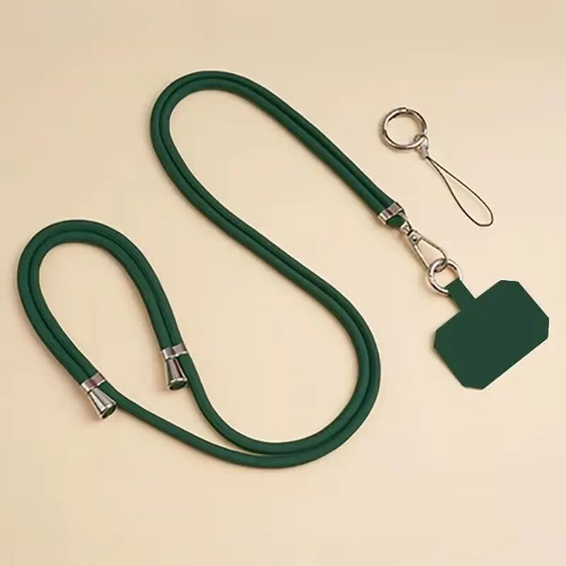 Crossbody Lanyard Necklace Strap Universal Mobile Phone Adjustment Long Hanging Rope with Clip Anti-Lost Lanyard