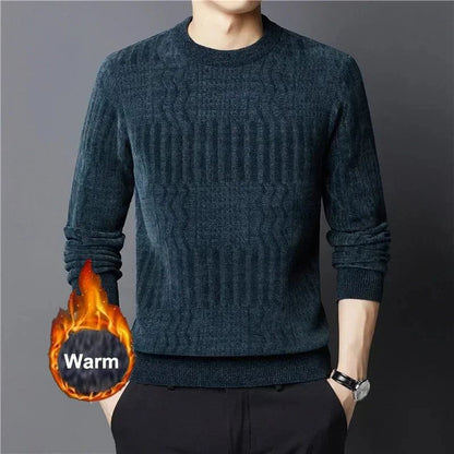 Brand Clothing High Quality Fashion Sweaters Male Slim Fit Casual Knitted Pullover Man Casual Round Neck Sweaters Black Grey