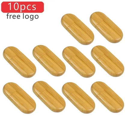 JASTER 10 unidades/lote (LOGOTIPO personalizável) Pen Drive USB 2.0 de Madeira 4GB 8GB 16GB 32GB 64GB 128GB Memory Stick Presente de Casamento