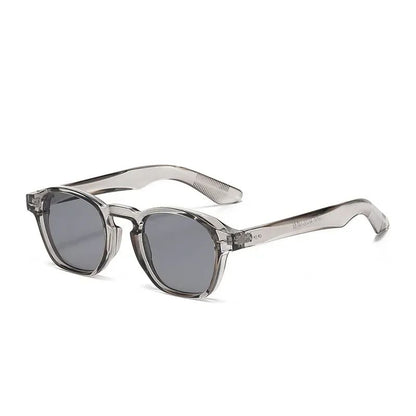 JNPCXI Retro Rivets Men Square Sunglasses Fashion Blue Green Trending Shades UV400 Women Clear Frame
