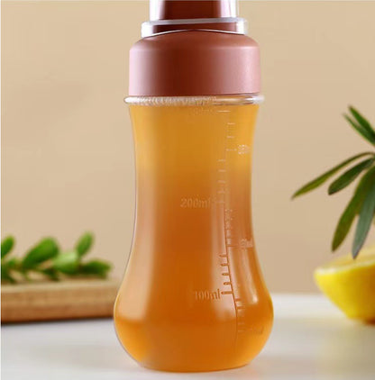 Frasco Espremedor Poroso para Molhos 350ML Garrafa para Molho de Tomate Mel Salada Recipiente Dispensador de Condimentos de Cozinha para Ketchup Molhos BBQ Óleo