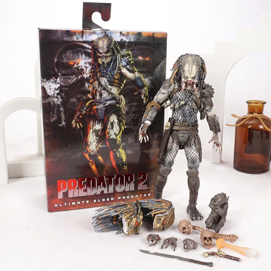 Filme Clássico NECA Ultimate Series Predador 7" Caçador da Selva vs Ovos Alienígenas PVC Boneco Articulado Colecionável