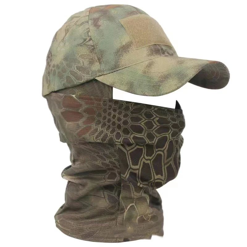 Balaclava Baseball Caps Full Face Mask Set Men Summer Snapback Sun Hat Outdoor Hunting Camouflage Balaclava