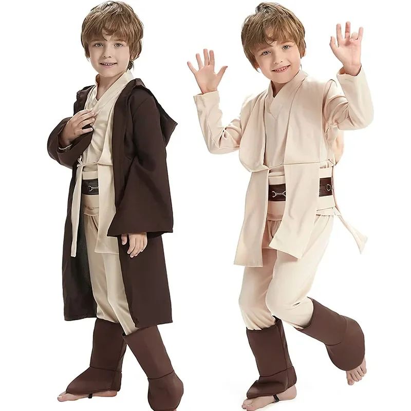 Costume Obi-Wan Kenobi Cosplay Jedi Warrior Cosplay Hooded Cloak Clothing Suit Halloween Party Costumes