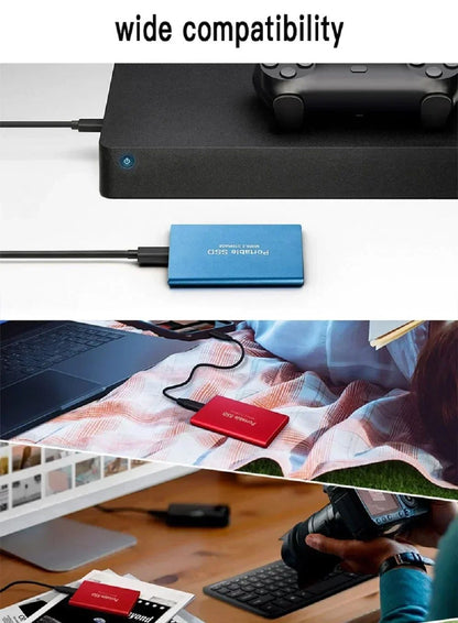 SSD portátil USB-C 2TB HD Externo 4TB de Grande Capacidade Unidade de Armazenamento de Alta Velocidade para Laptop Windows 10/11 2026
