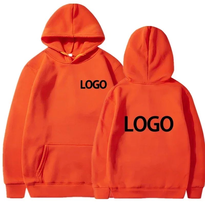 Customized Pullover Hoodie Unisex Poly-Cotton Blend Loose Casual Wear For Team Bulk Order Club Events